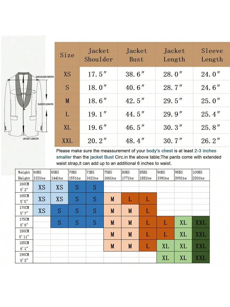 Men's  Double Breasted Suit