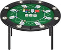 Foldable 8 Player Poker Table