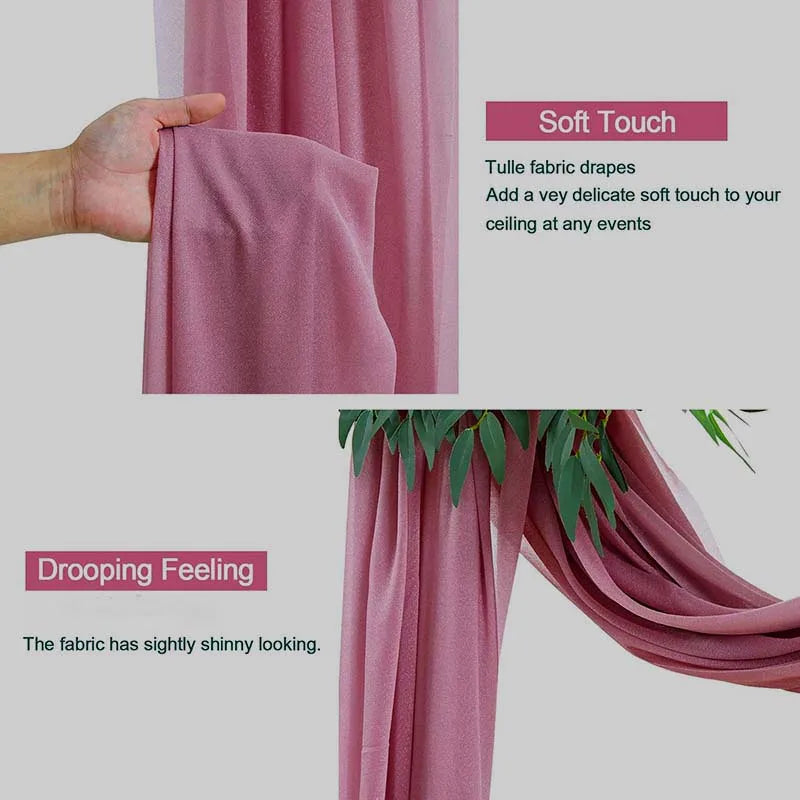 Wedding Chiffon Ceiling Drapes