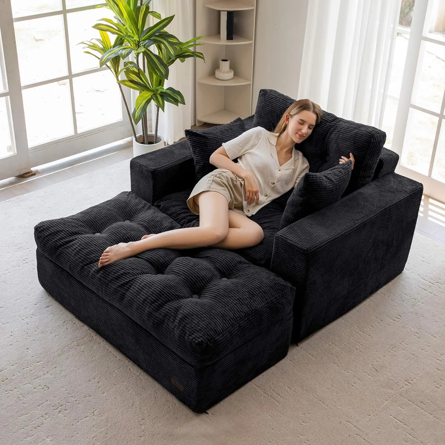 Oversized Chaise Lounge Sofa