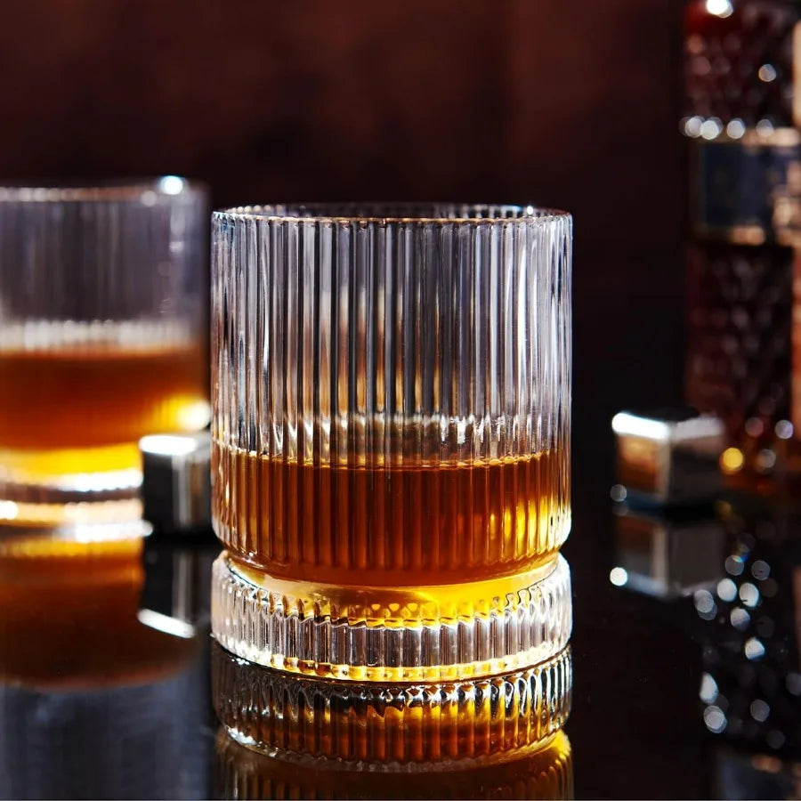 Crystal Old Fashioned Whiskey Glasses Set of 12 12 Oz