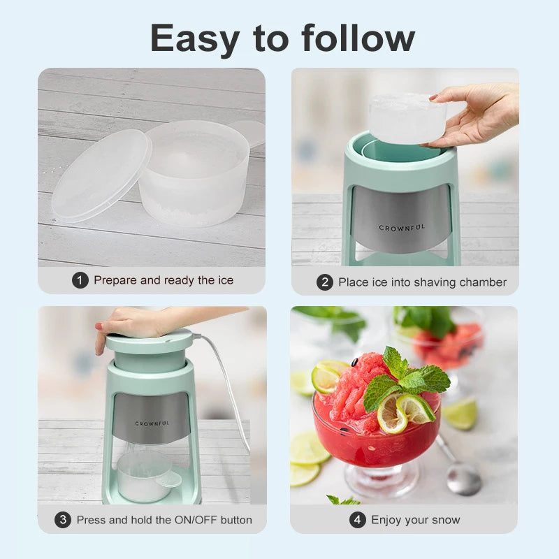 Mini Ice Crusher Electric Shaved Ice