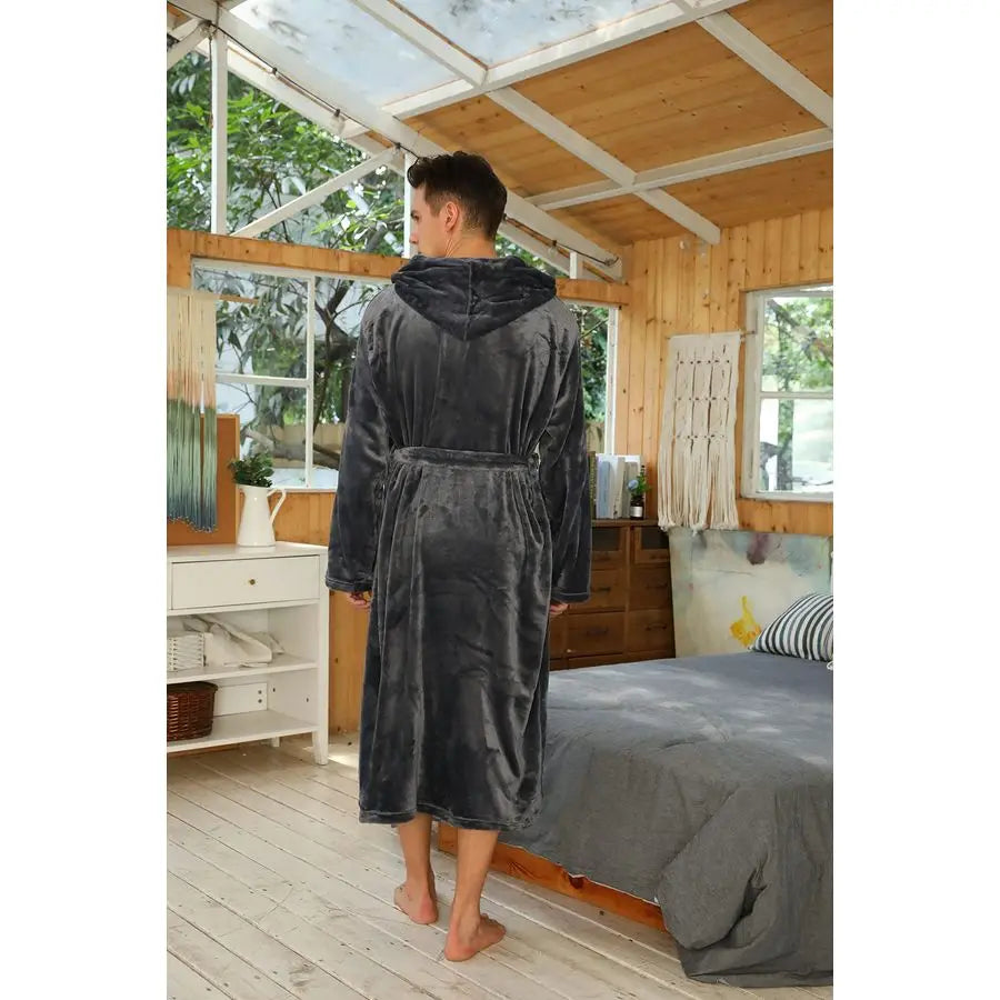 Plush Hooded Robe