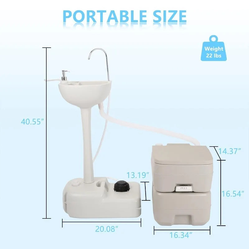 Portable Sink And Toilet Combo