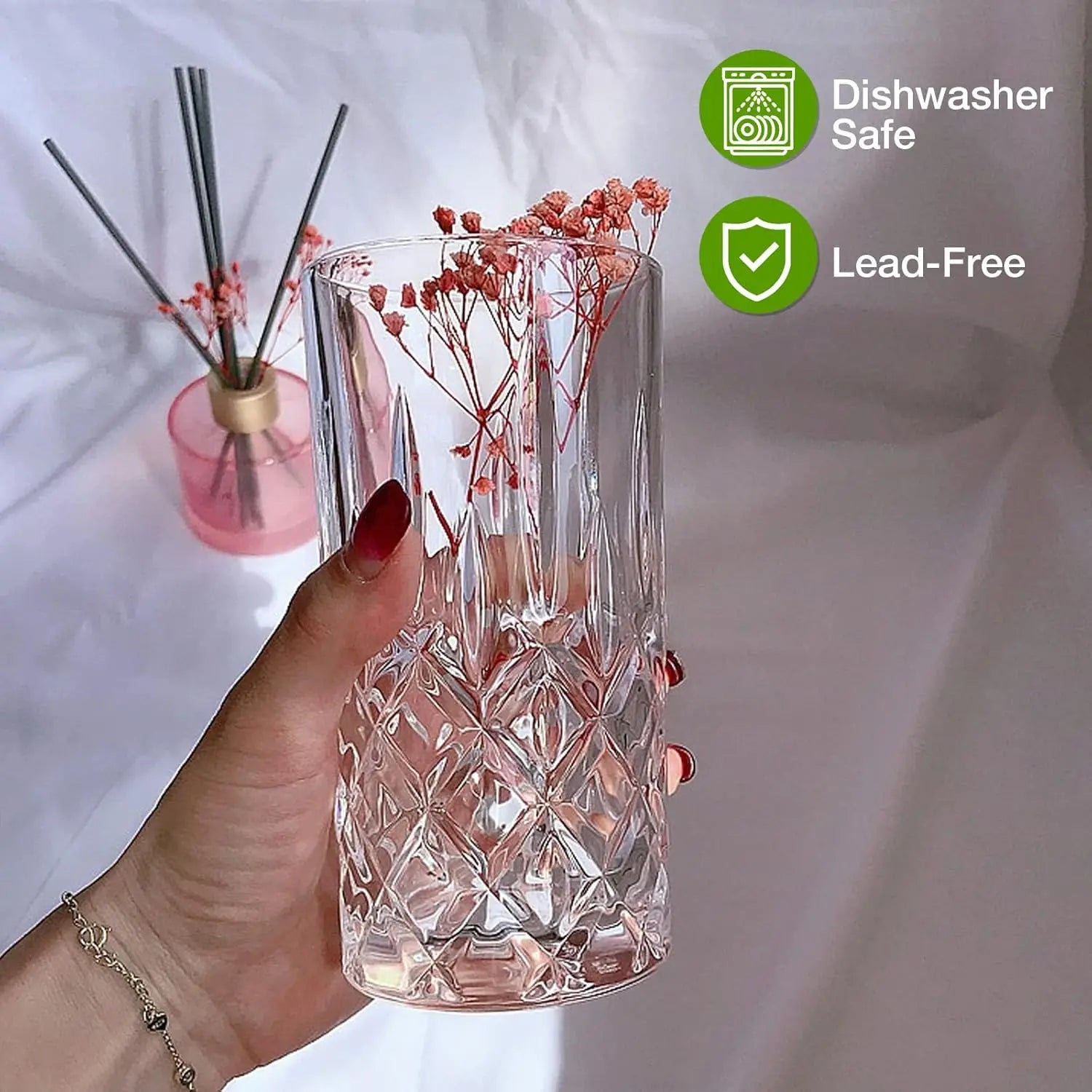 Old Fashioned 11 oz Whiskey Glasses, 8 Pieces