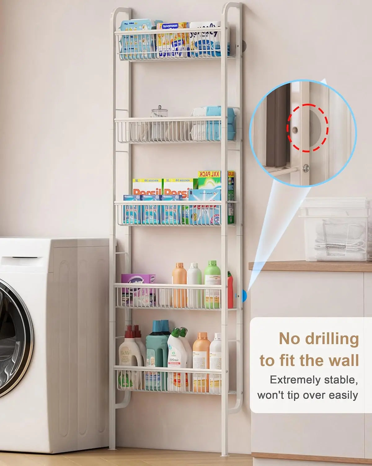 5-Tier Shelf for Bathroom and Kitchen
