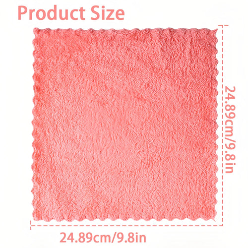 20pcs Soft Absorbent Solid Color Washcloths