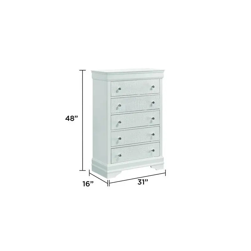Modern 5-Pc Twin Bedroom Set with LED Headboard