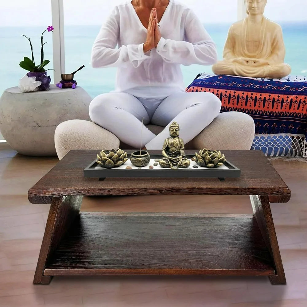 Low Meditation Table for Sitting