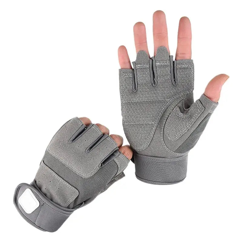 Anti - Slip Fingerless Work Gloves
