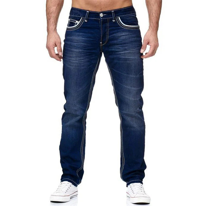 New Men's Double Line Jeans