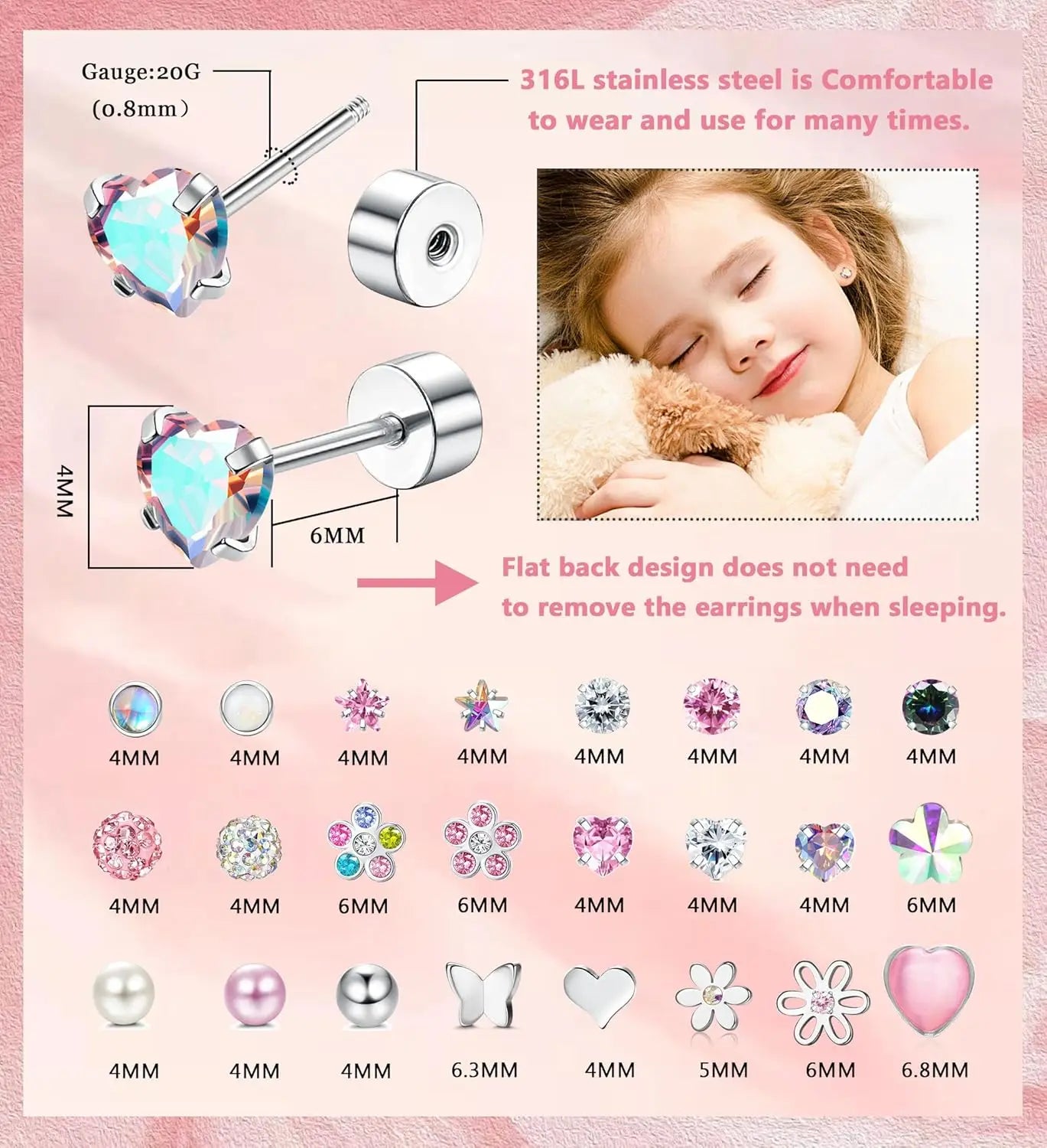 Stainless Steel Stud Earrings