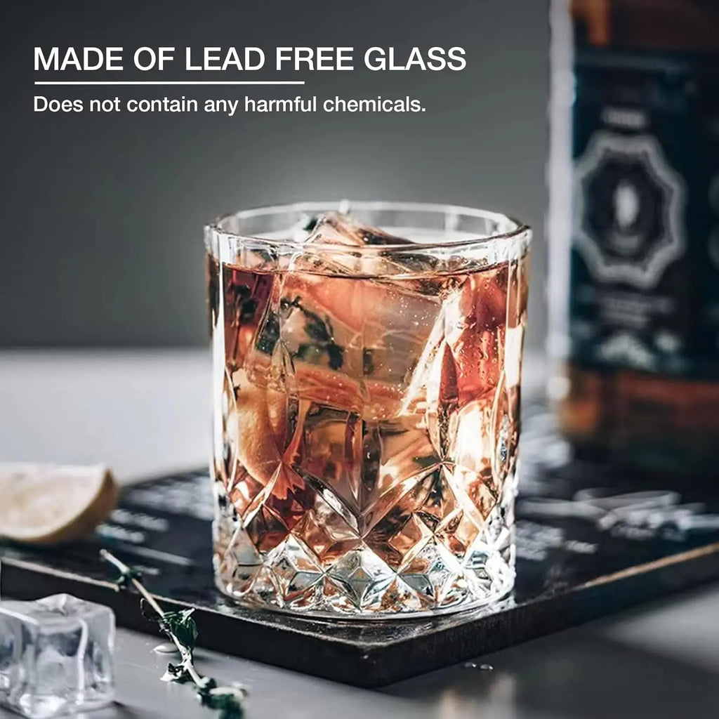 Old Fashioned 11 oz Whiskey Glasses, 8 Pieces