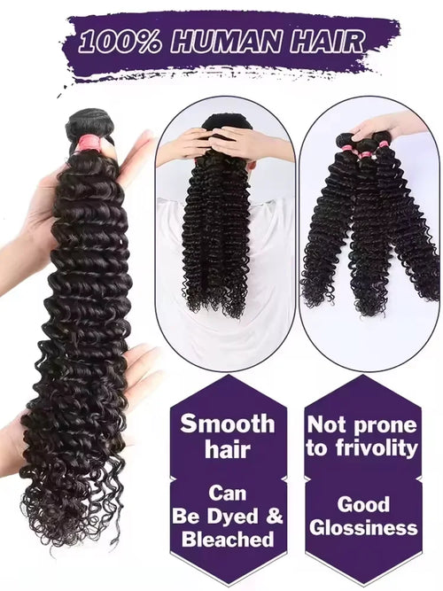 30 36 Inch Deep Wave Human Hair