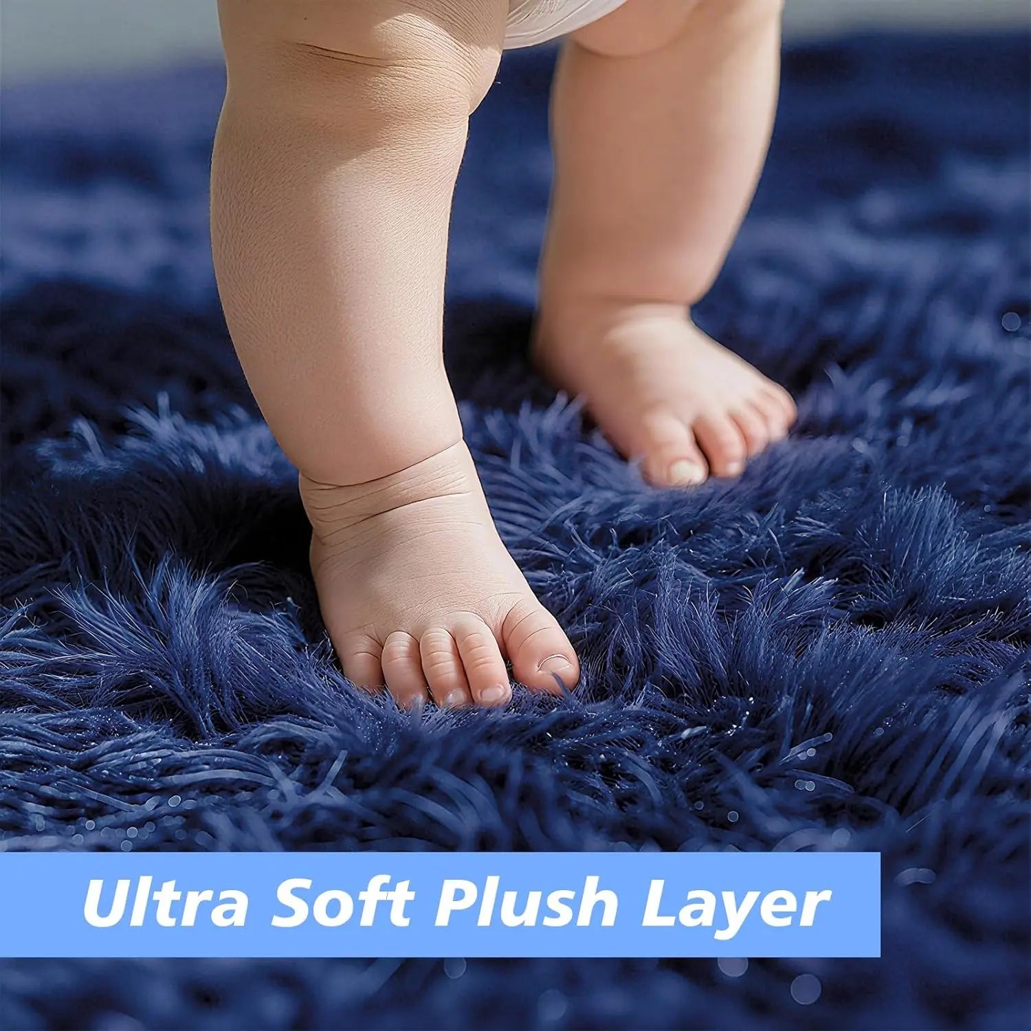 8x10 Fluffy Shag Area Rug