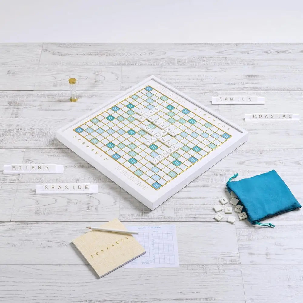 Scrabble Edition with Rotating Wooden Board