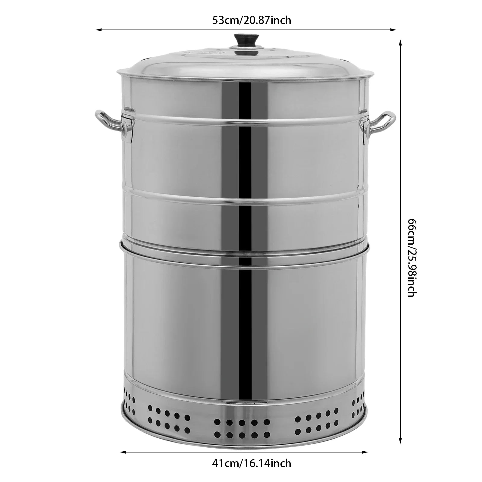 Large Portable Smokeless Charcoal Grill