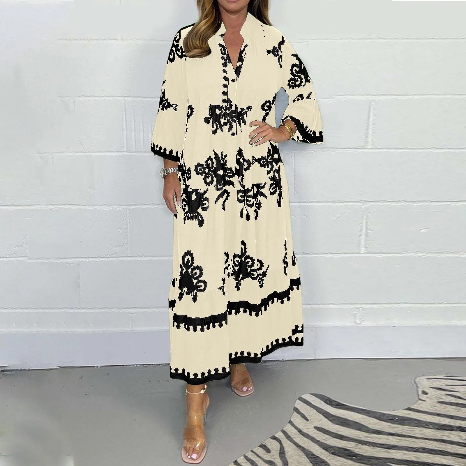 Retro Summer Casual  Dress