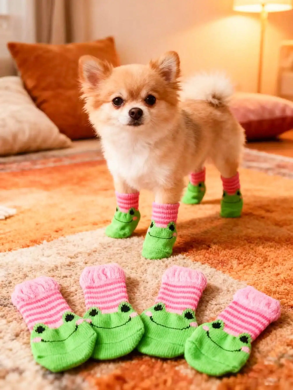 4-Pack Cute  Pet Socks