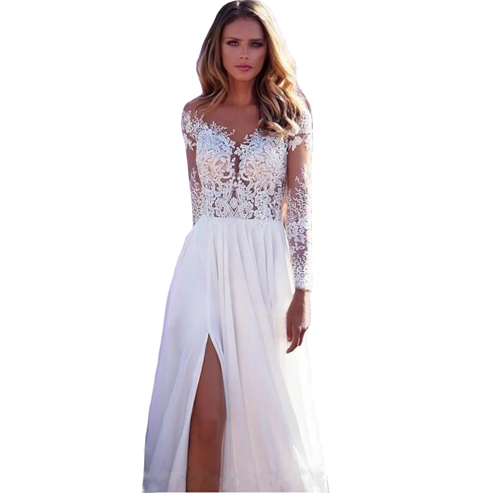 Chiffon Wedding Gown