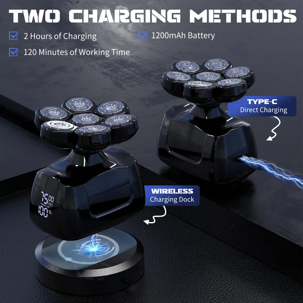 Multi-Functional Shaver for Bald Men