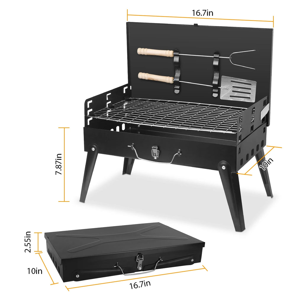 Portable Charcoal BBQ Grill
