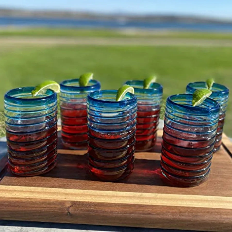 Hand Blown Mexican Drinking Glasses