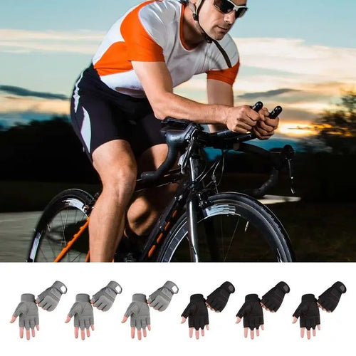 Anti - Slip Fingerless Work Gloves