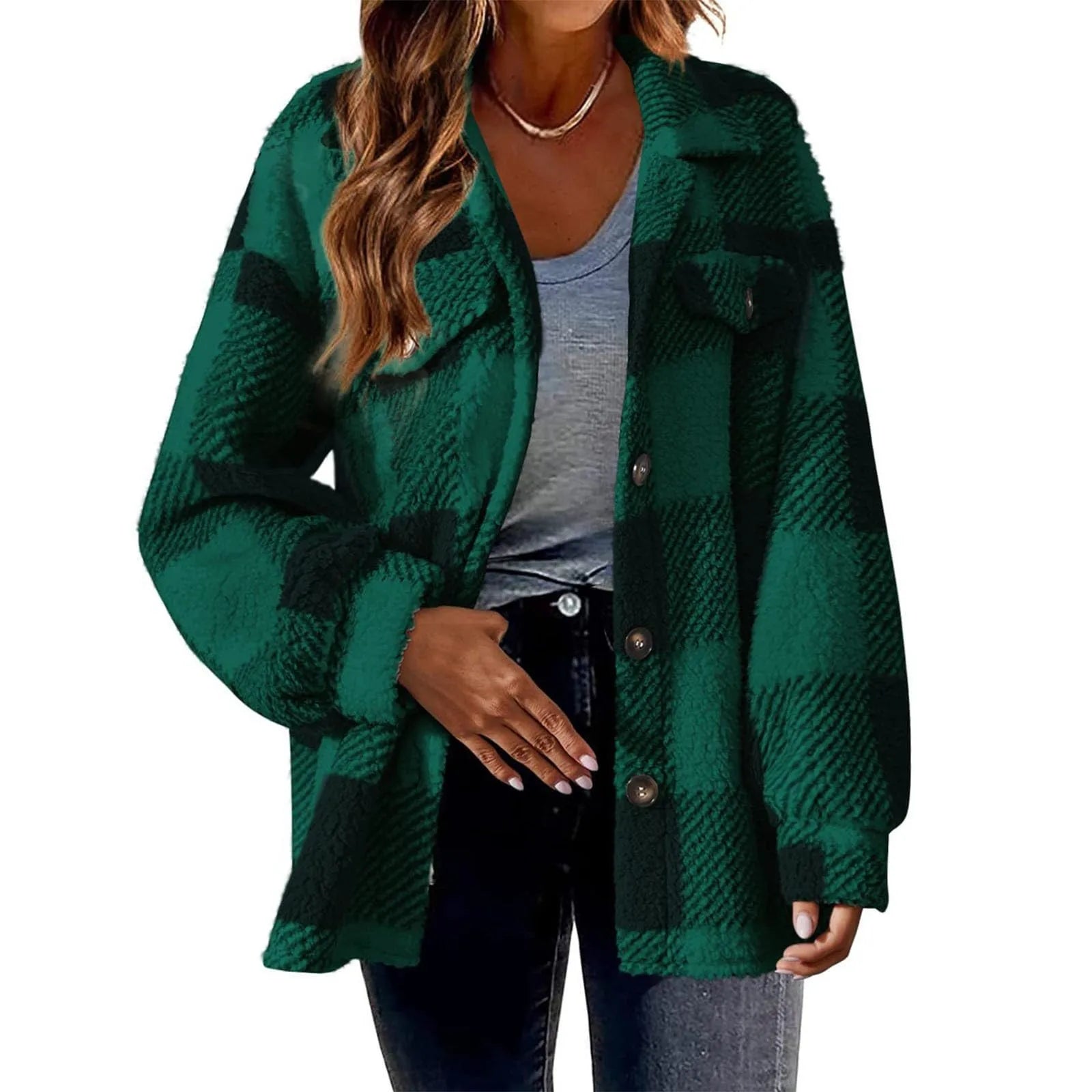 Oversized Warm Fleece Shirt