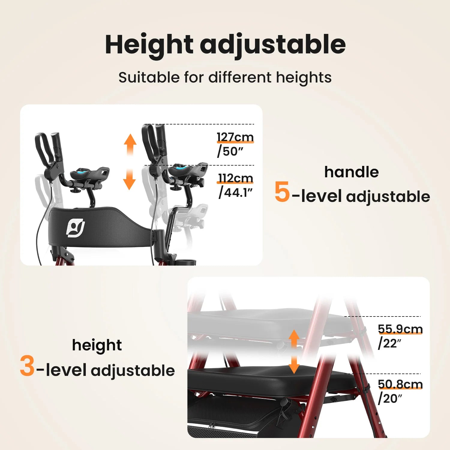 Stand-Up Rollator for Seniors