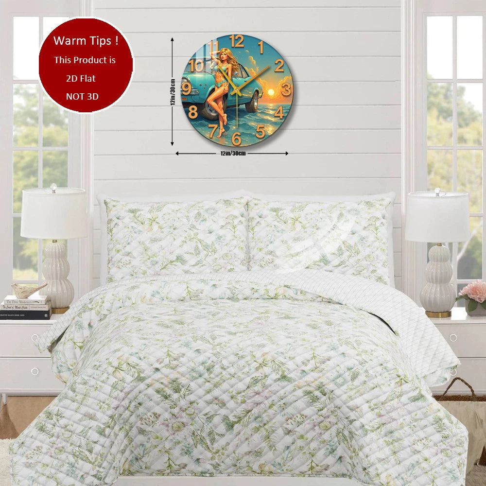 Tempered Glass Wall Clock