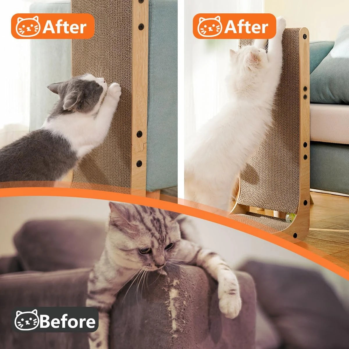 Cat Scratching Board, L-Shaped