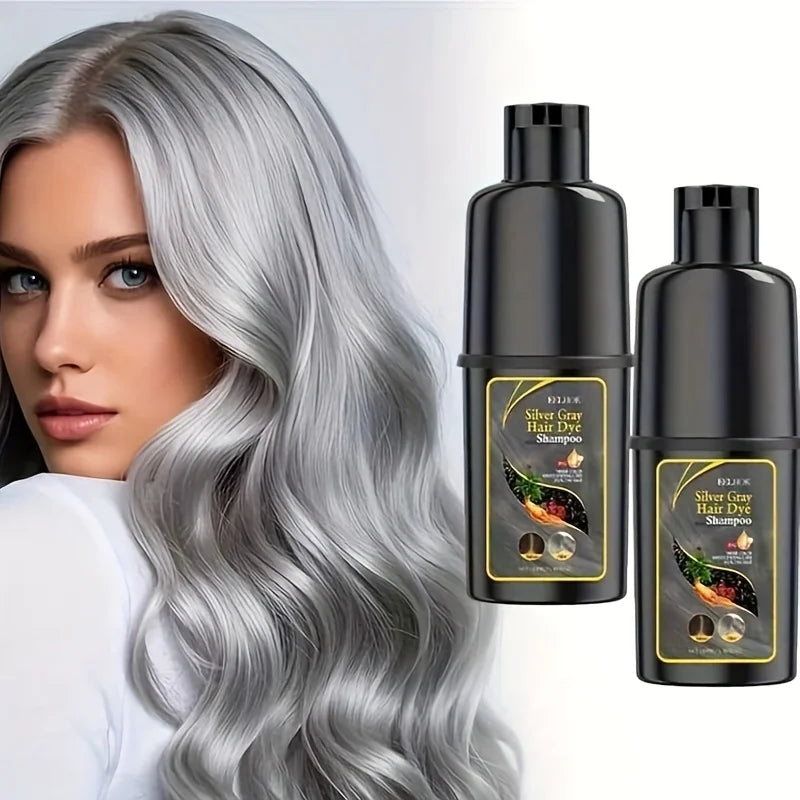Silvery Hair 3 in 1 Dye Shampoo
