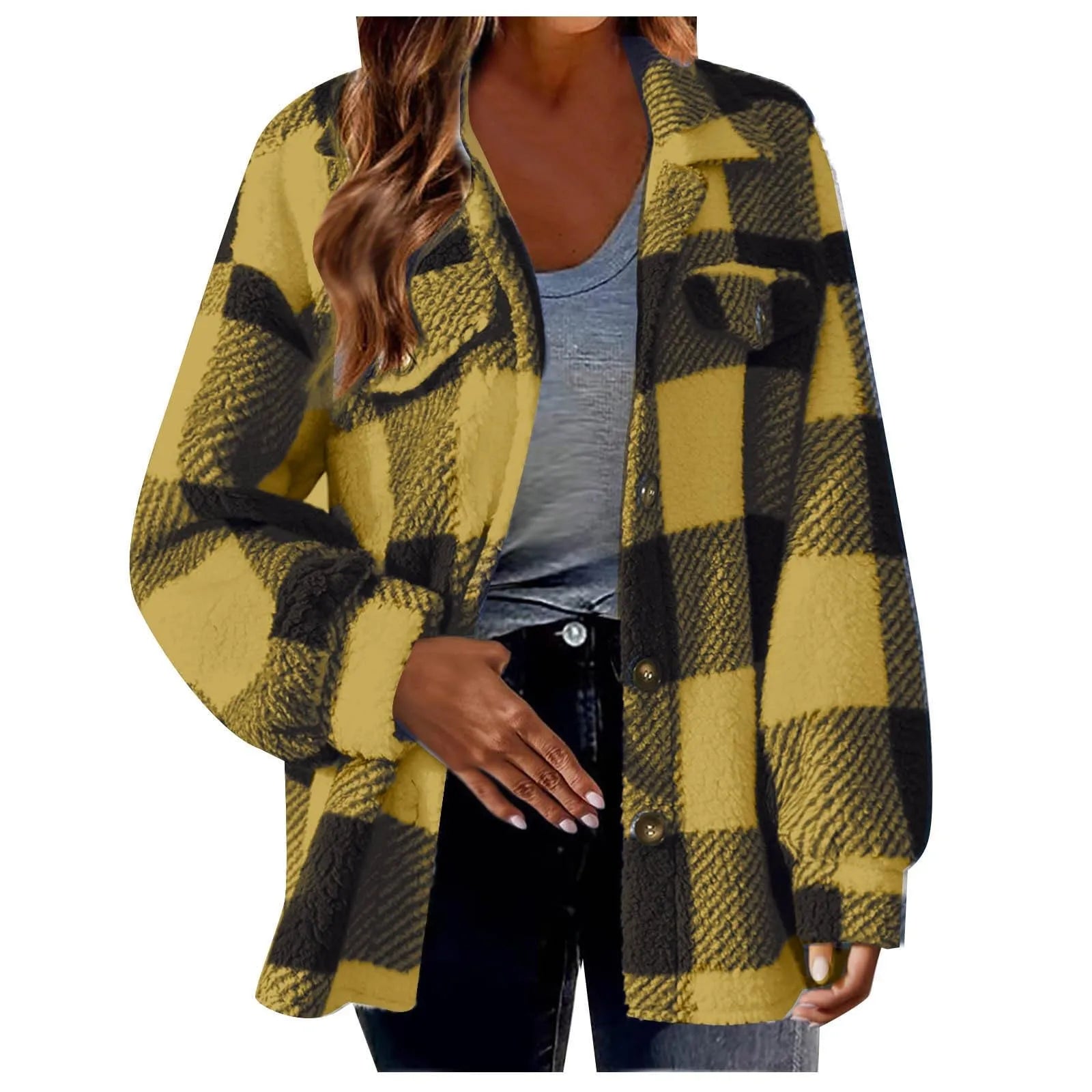 Oversized Warm Fleece Shirt