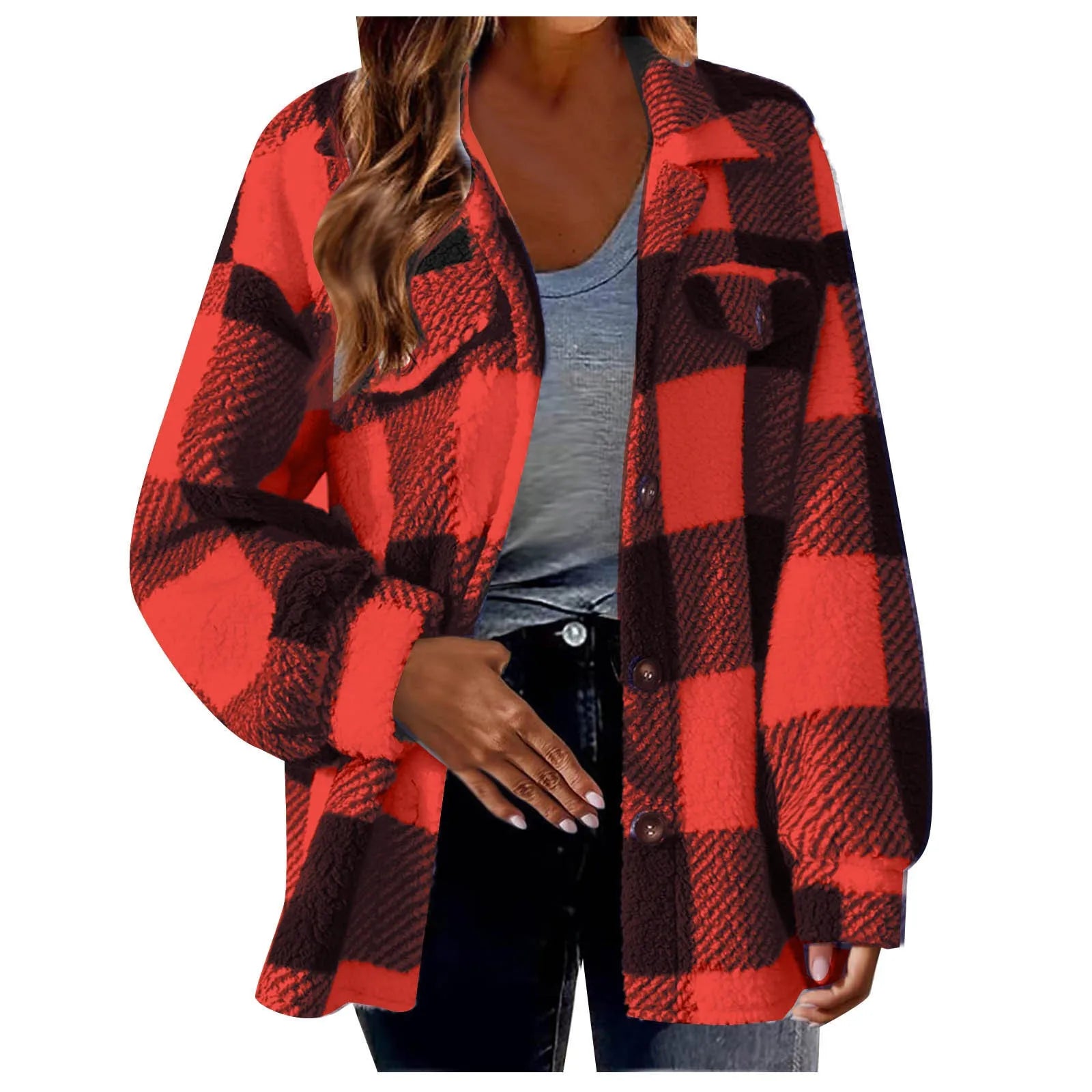 Oversized Warm Fleece Shirt