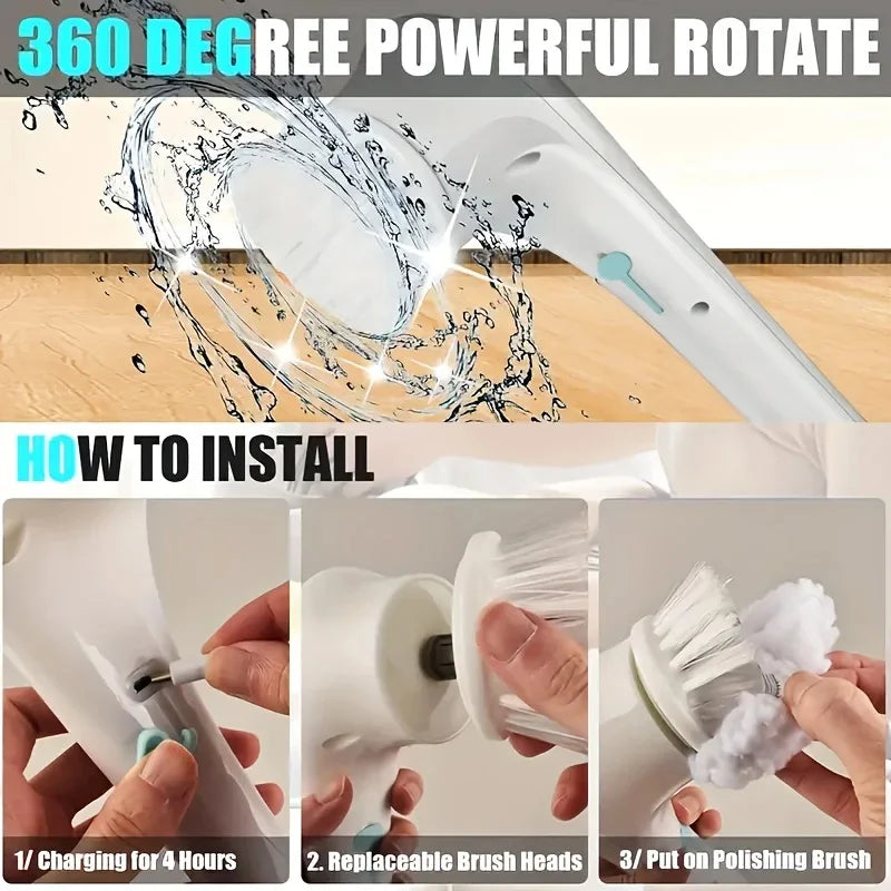 Electric Power Scrubber Kit