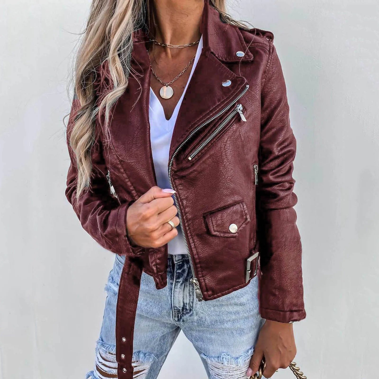 Leather Biker Jacket