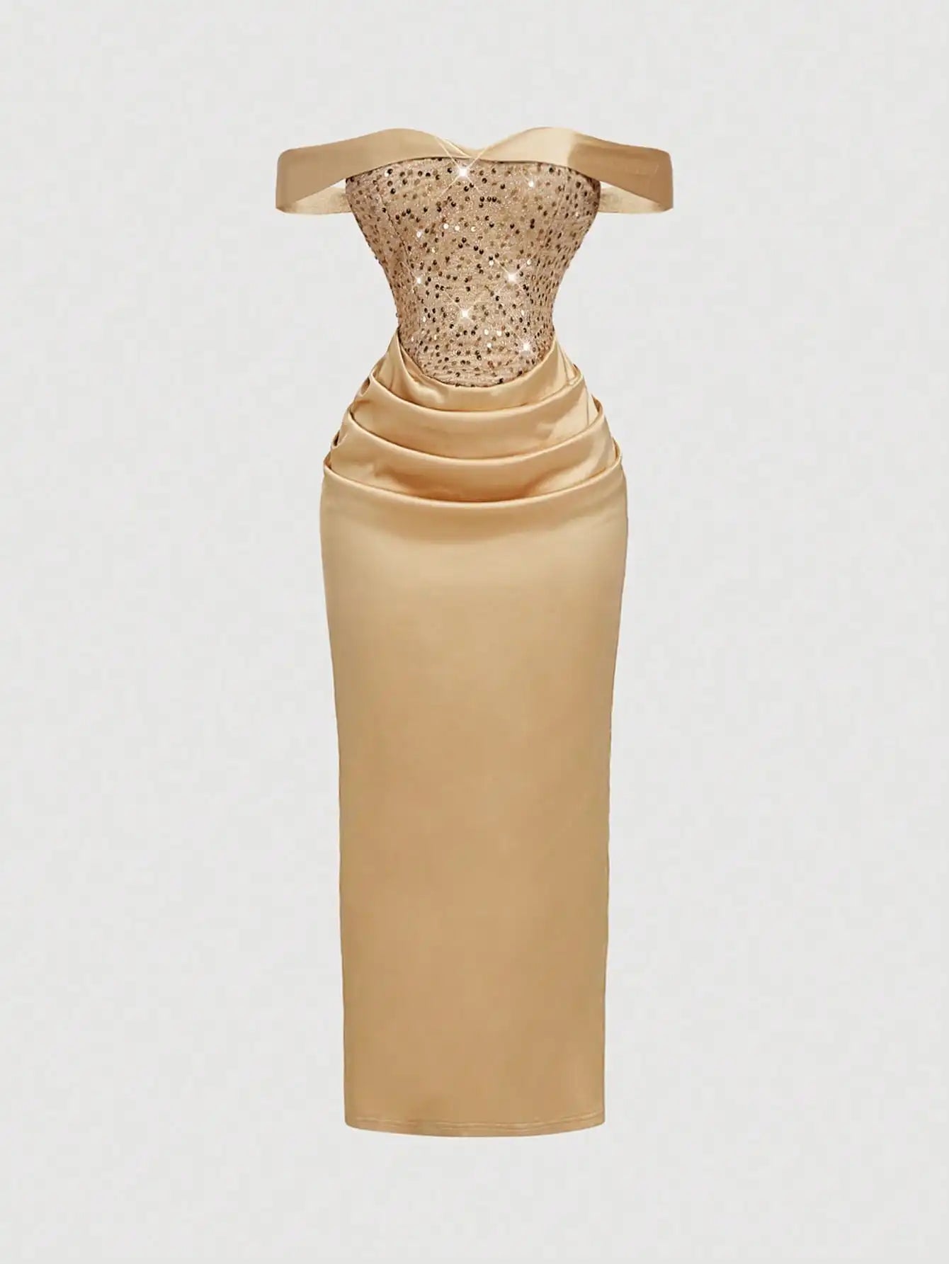 Champagne Sequin Dress