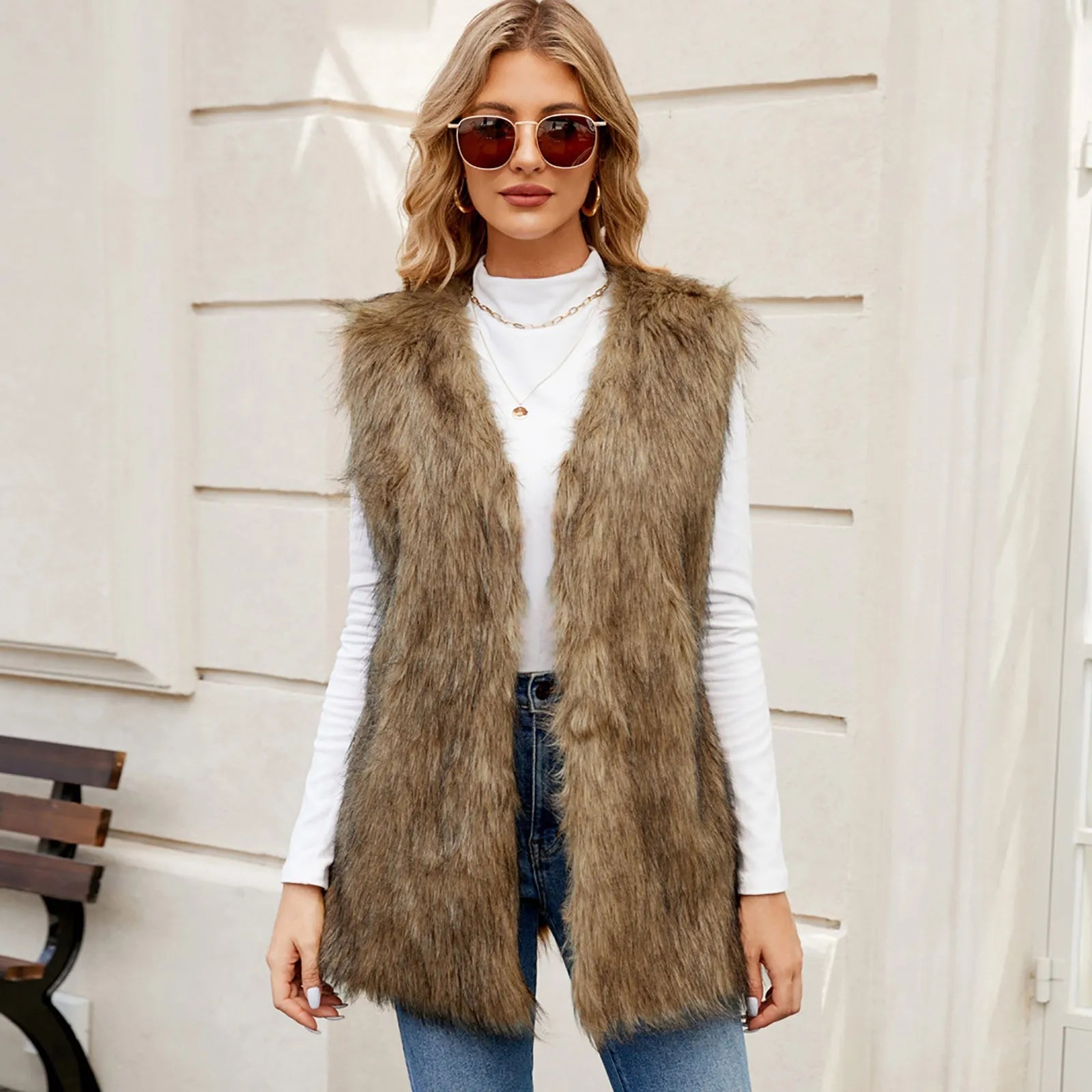 Sleeveless Dress Vest