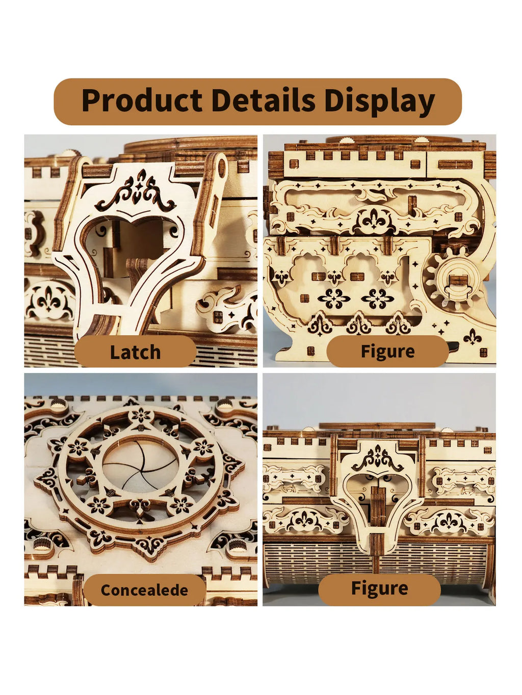 3D Wooden Puzzle Jewel Box