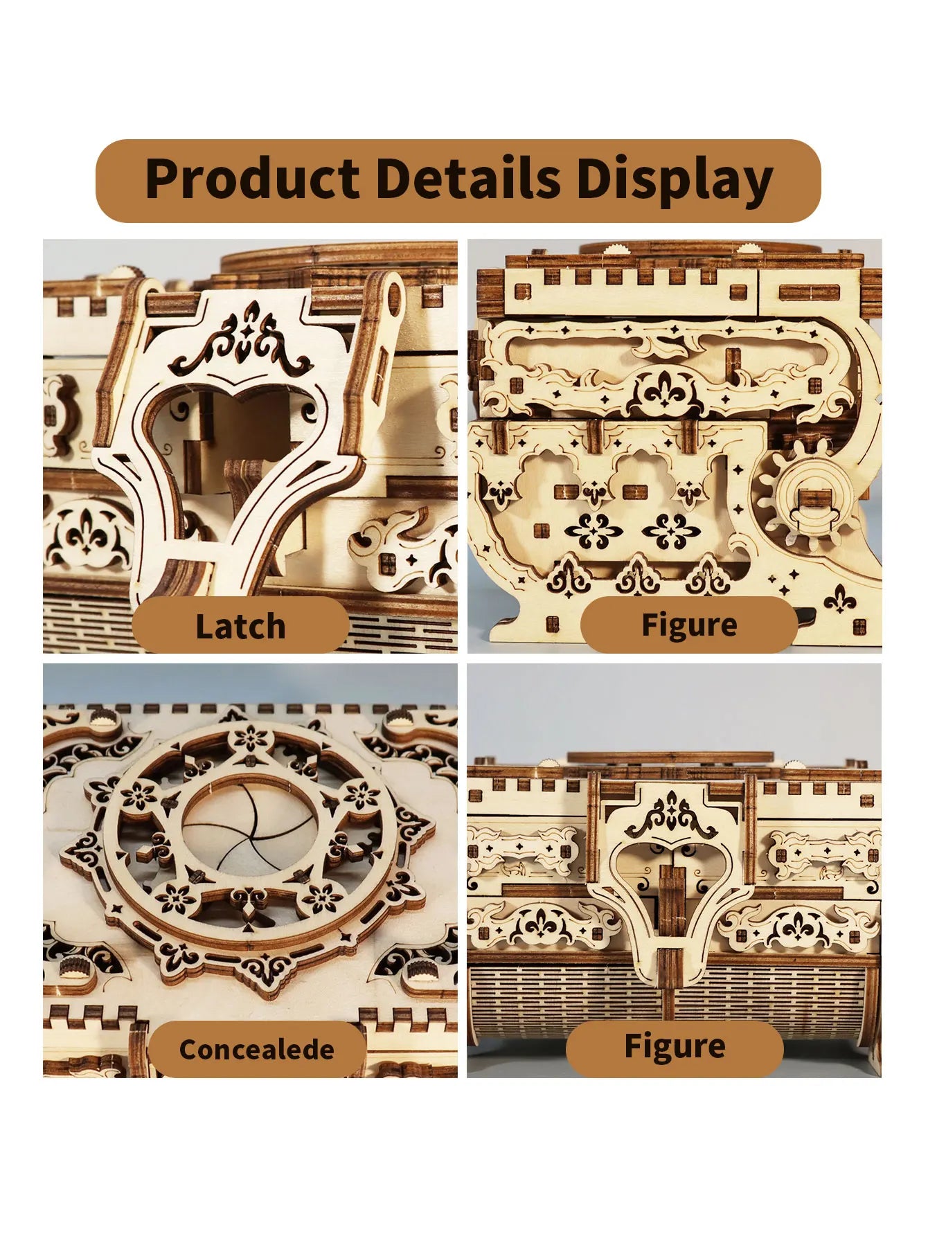 3D Wooden Puzzle Jewel Box