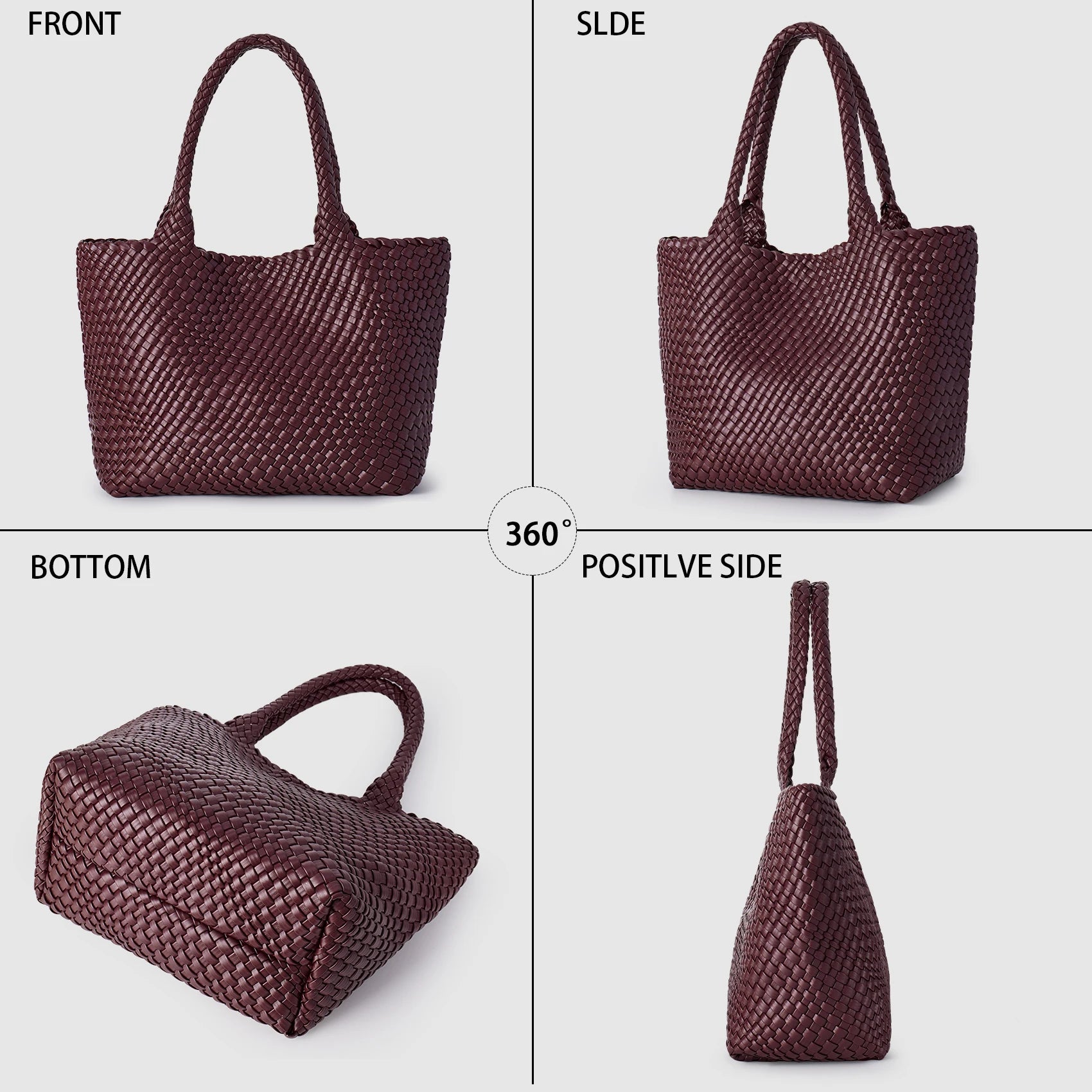 Woven Tote Bag Vegan