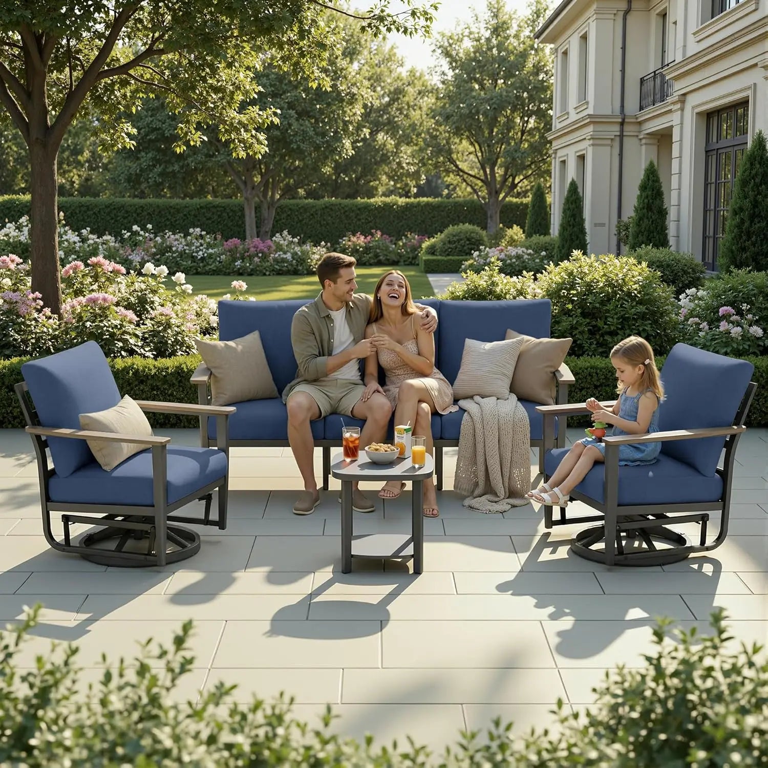 Aluminum 5 - Piece Patio Set