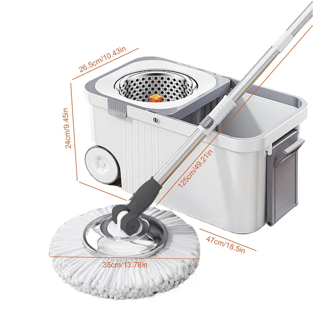 Spin Mop Bucket 6 Microfiber Refills