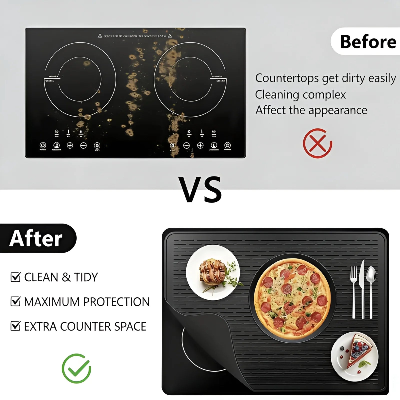 Extra Large Silicone Stove Top Cover