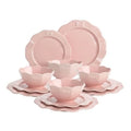 12-Piece Embossed Bow Dinnerware Set