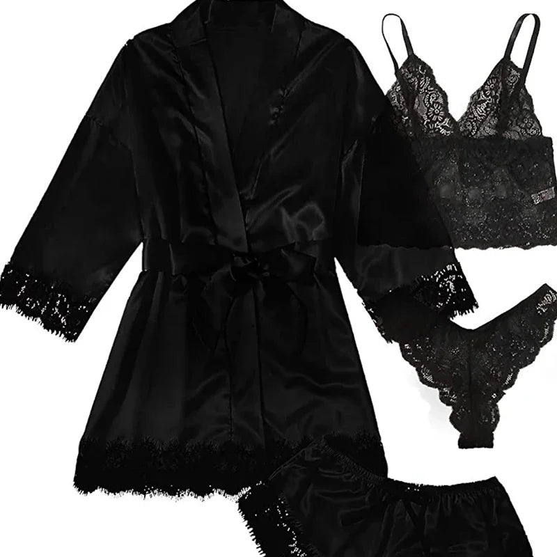 Sexy Four Piece Lingerie Set