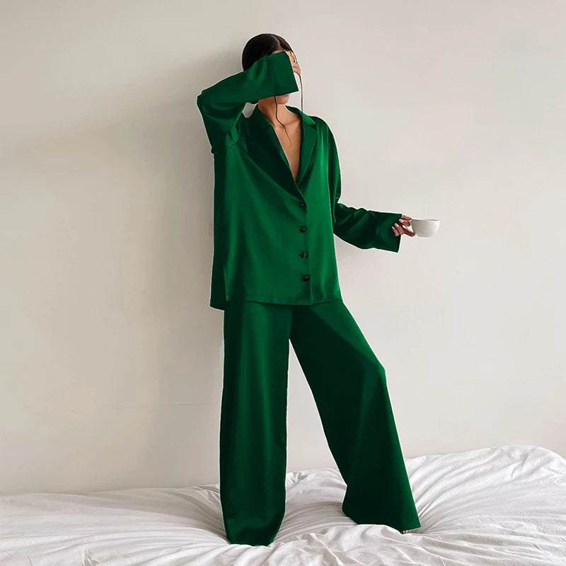 Casual Autumn Pajamas  Set