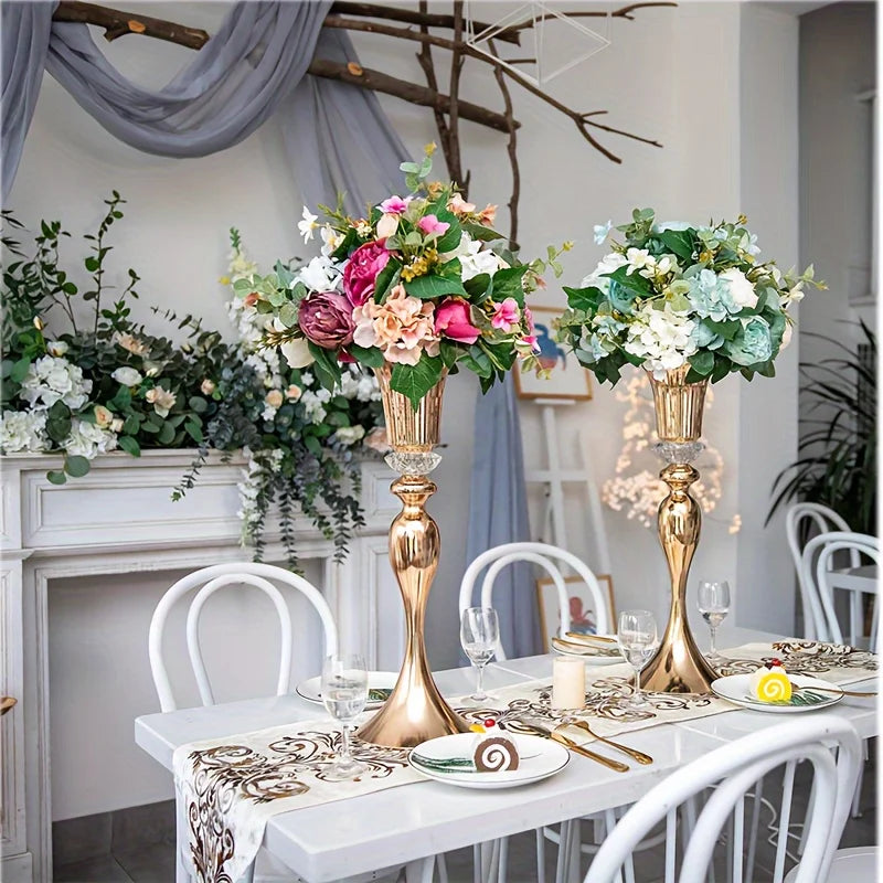 Metal Centerpiece Vases