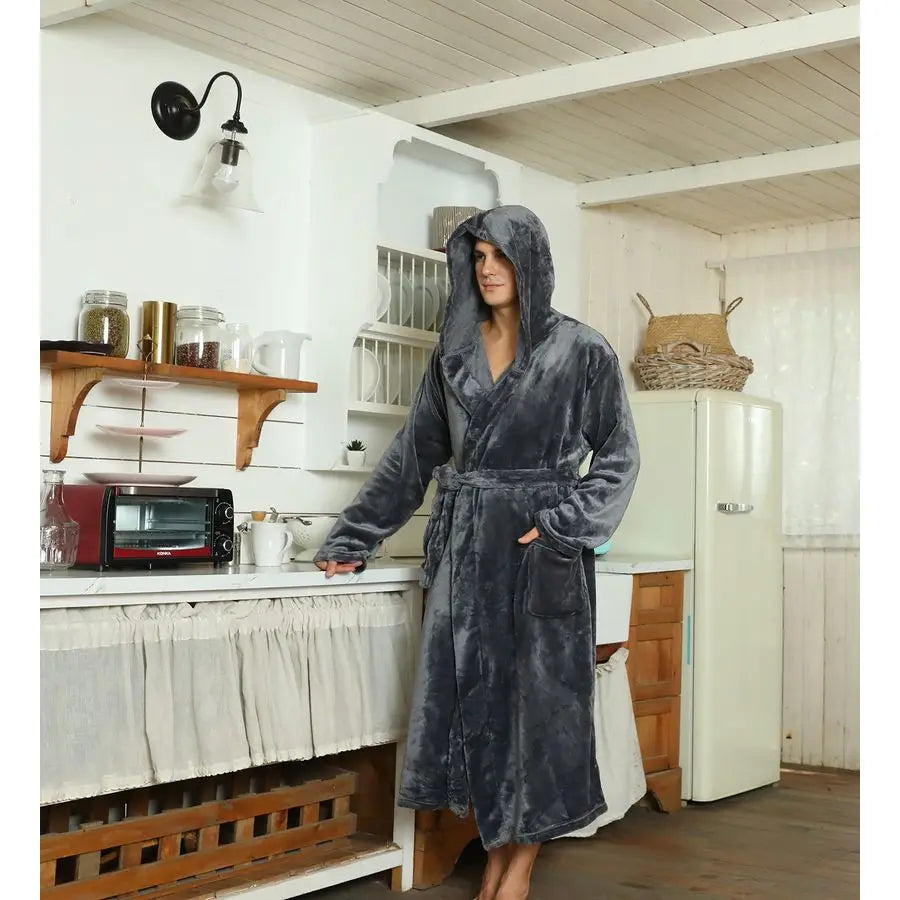Plush Hooded Robe